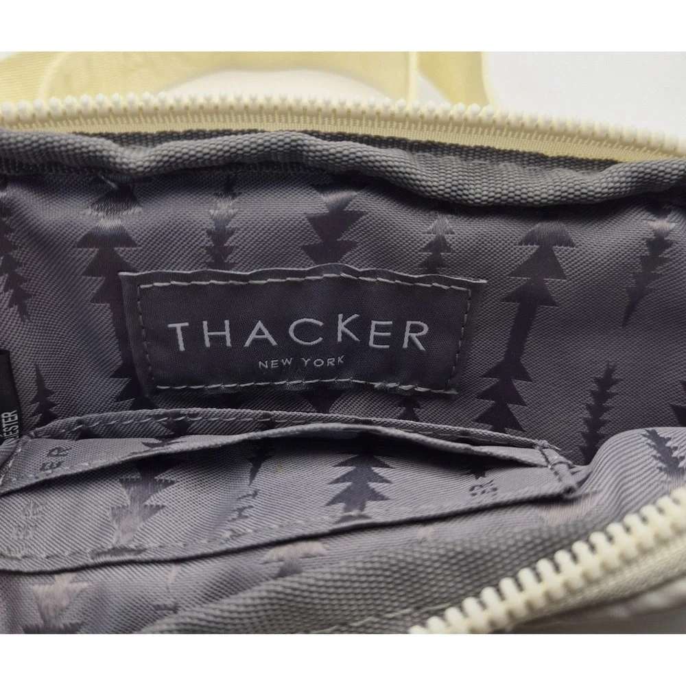 Thacker NYC Ella Phone Bag Ivory Crossbody Purse Minimalist Adjustable Strap